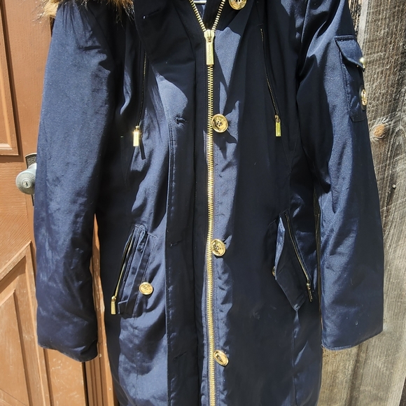 Michael Kors long faux fur hooded jaket - Picture 6 of 10